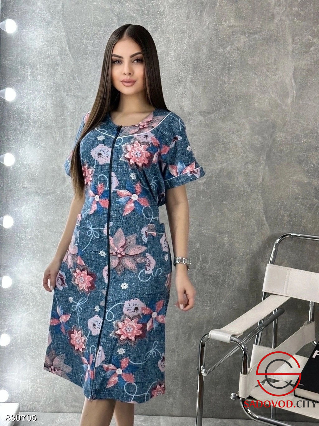 Халат женский на молнии