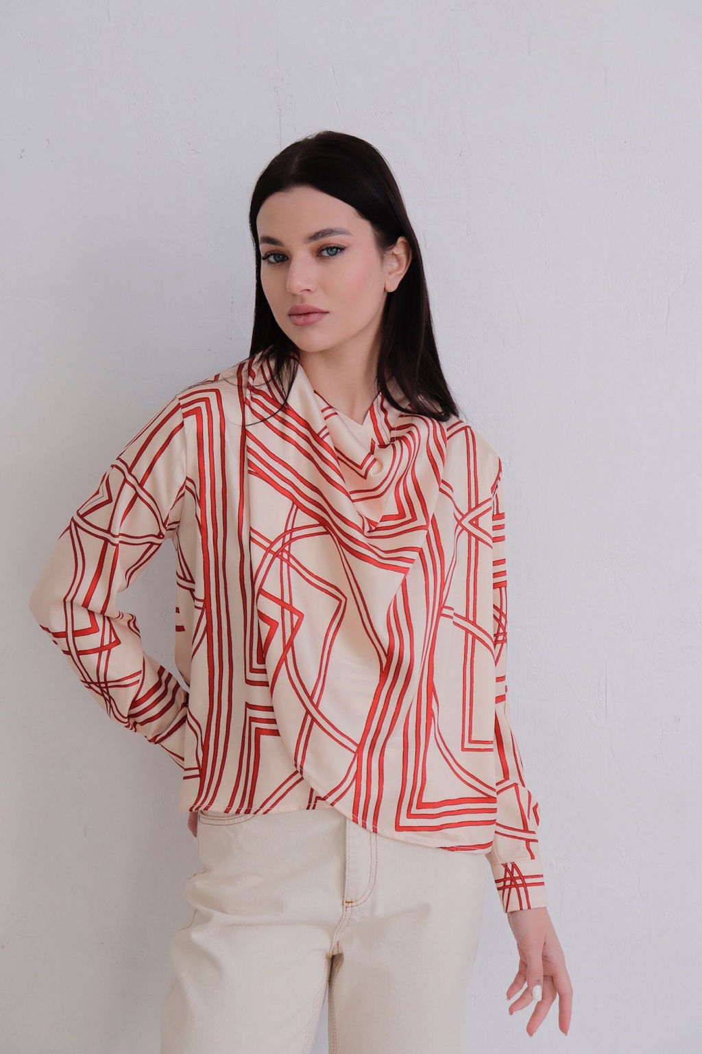 12012 Блуза с драпировкой - Martichelli фото 6