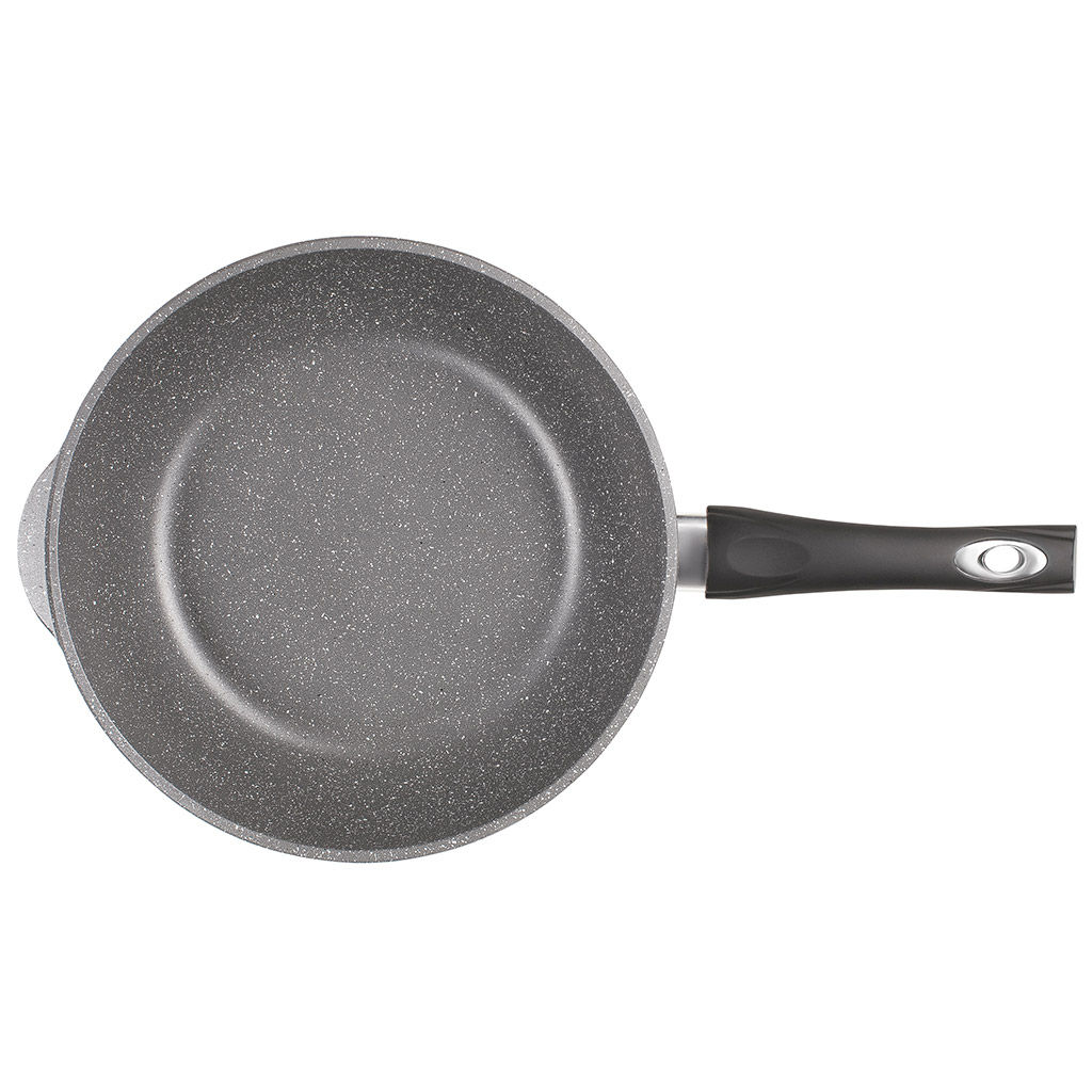 Сотейник с антипригарным покрытием д24см Графит, h8,2см, s0,4см, ручка из термостойкого пластика, стеклянная крышка с пароотводом, подарочная упаковка (Россия) - Домашняя мода фото 3