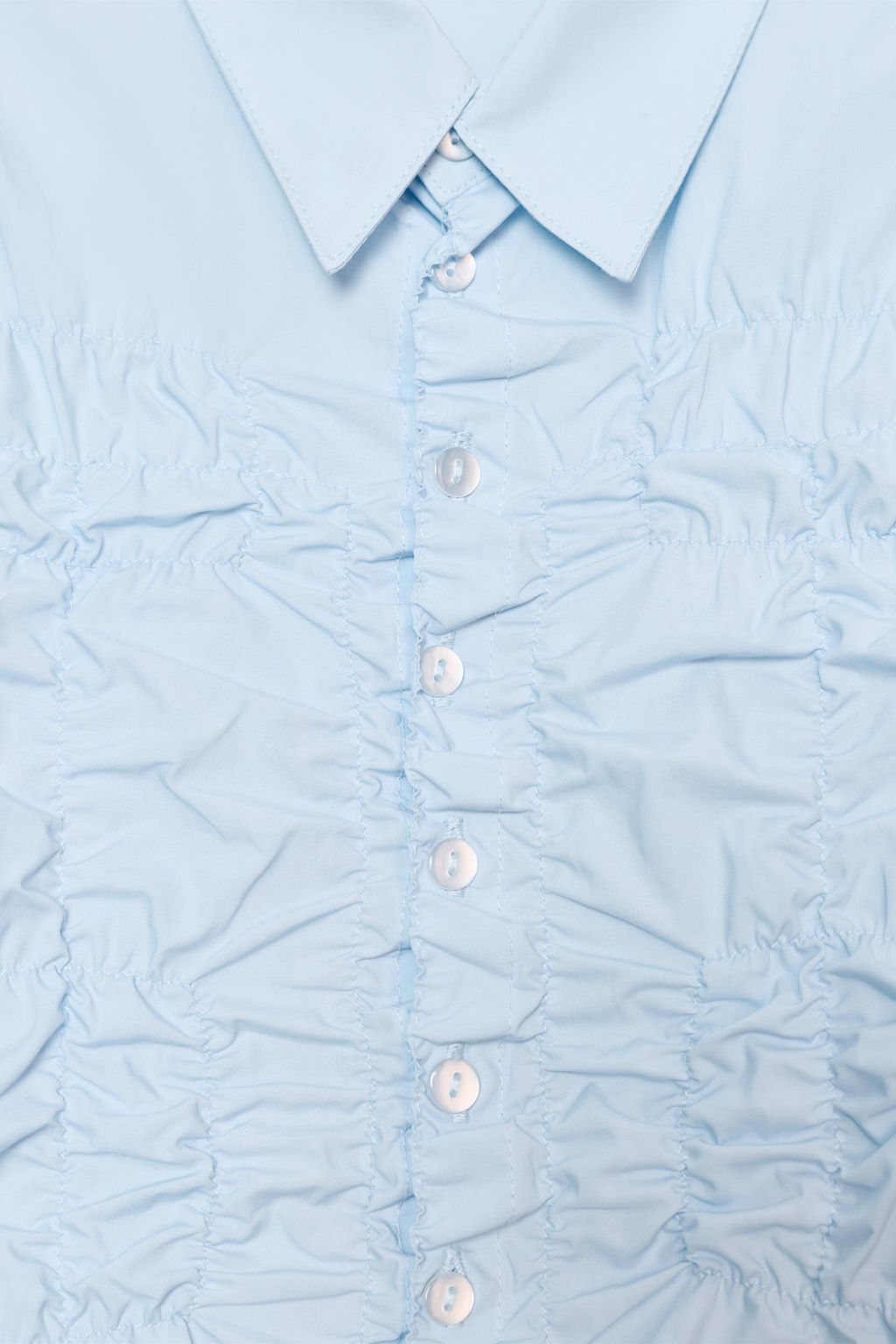 POPLIN SHIRT WITH ELASTIC GATHERING - Zara фото 22