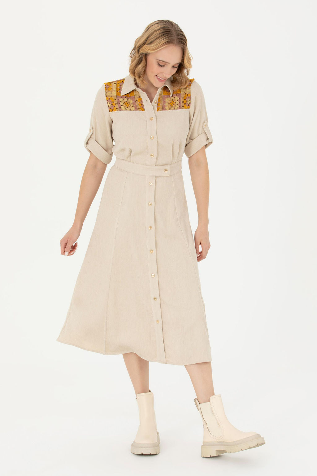 Kad_n Kum Dokuma Elbise - U.s. polo assn фото 8