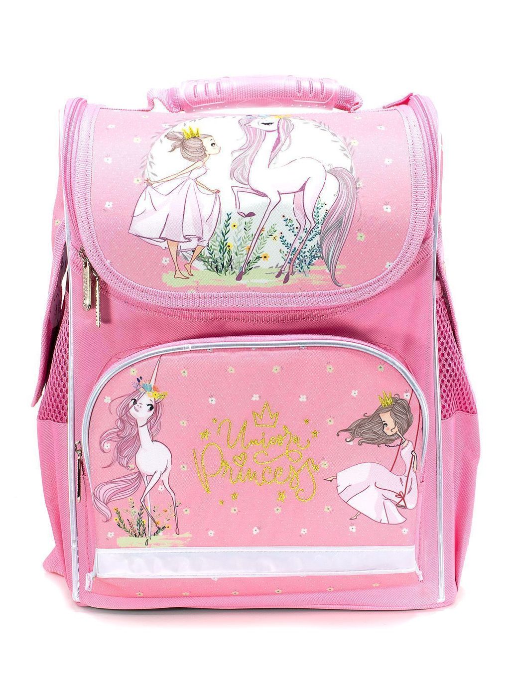 Рюкзак Schoolformat Princess and unicorn, модель BASIC, жесткий каркас, односекционный, 38...