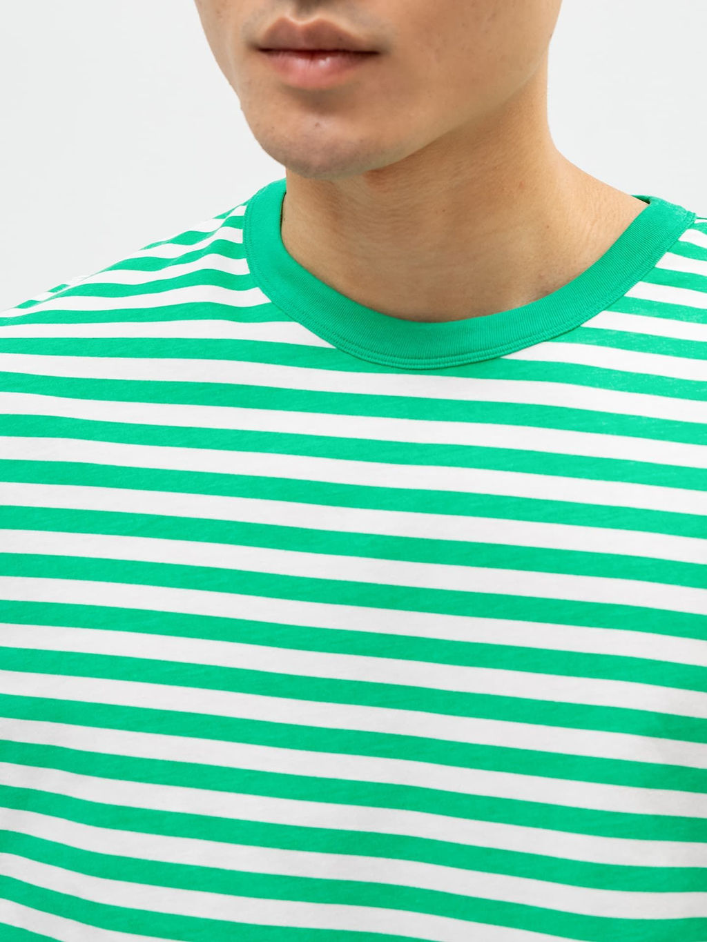 Футболка мужская в зеленую полоску зеленая полоска 111785-1 - Mark formelle фото 4