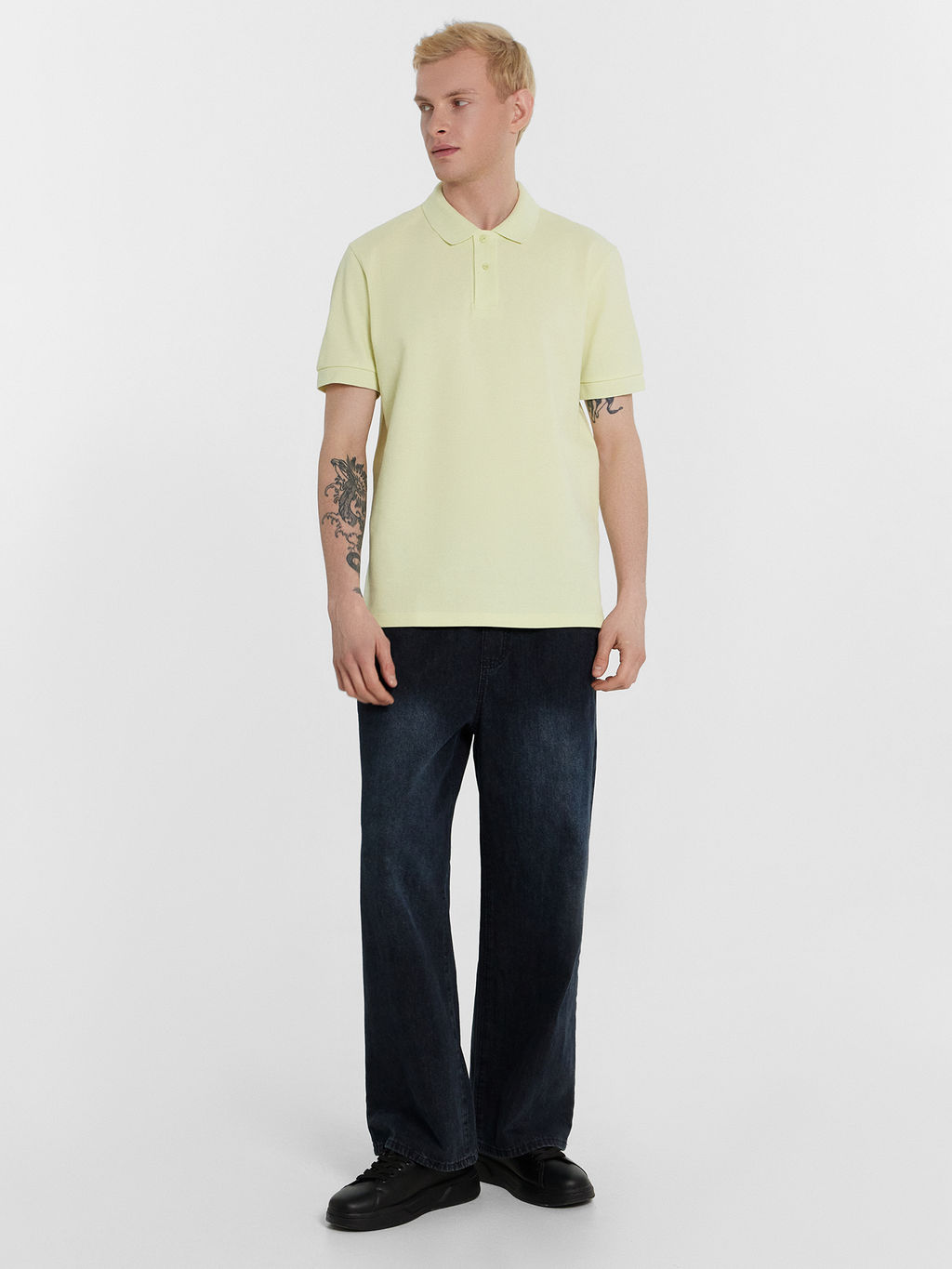 Поло мужское желтое нефрит 111850/1