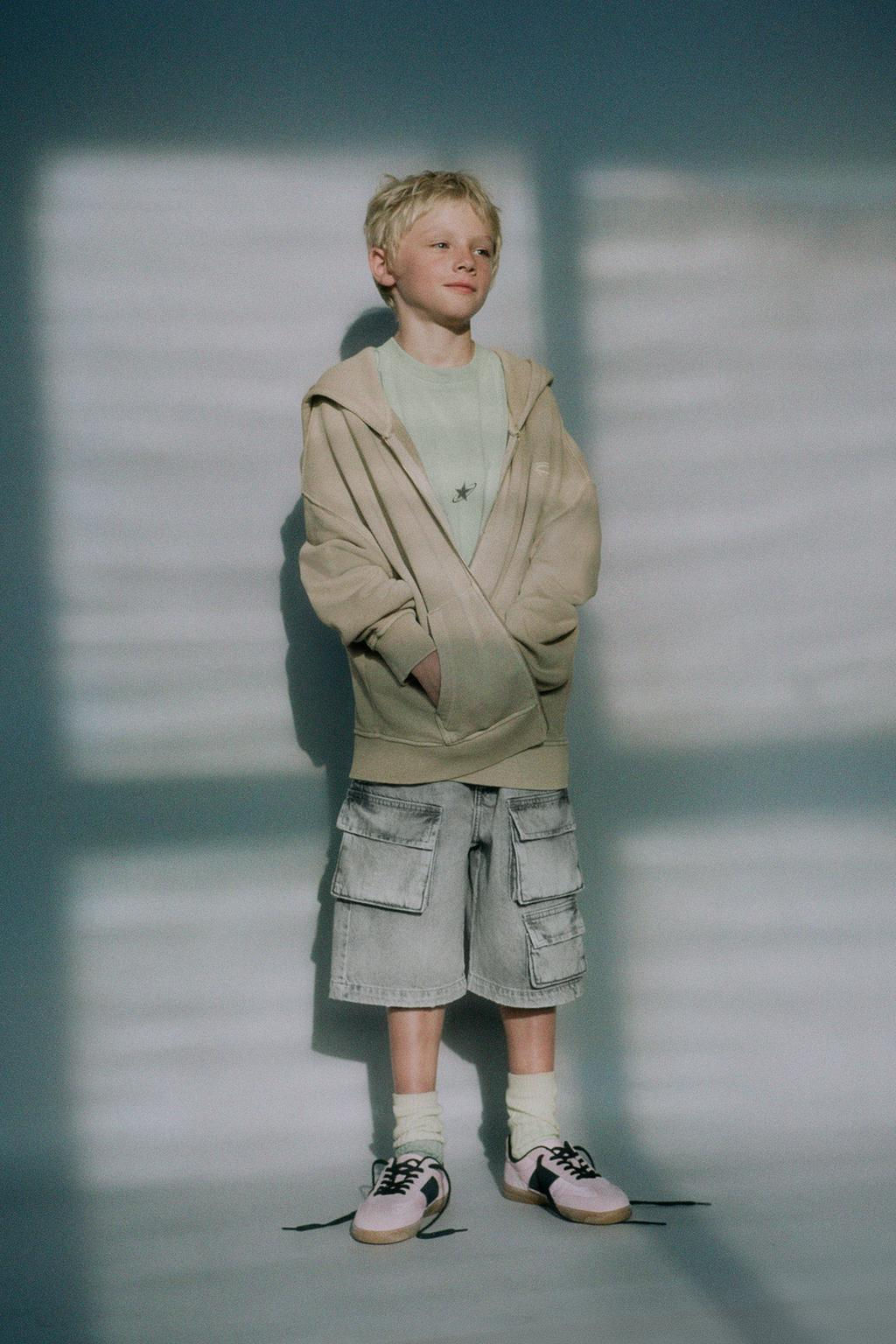 MULTI-POCKET DENIM BERMUDA SHORTS - Zara фото 5