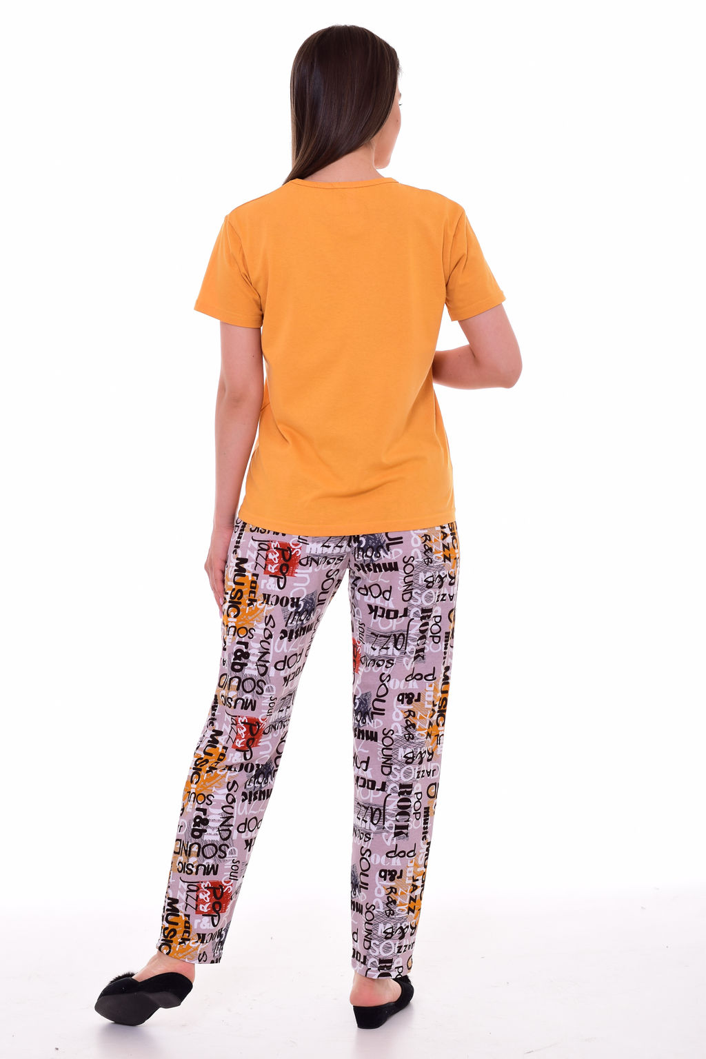 Пижама женская 1-209 (горчица), Лама