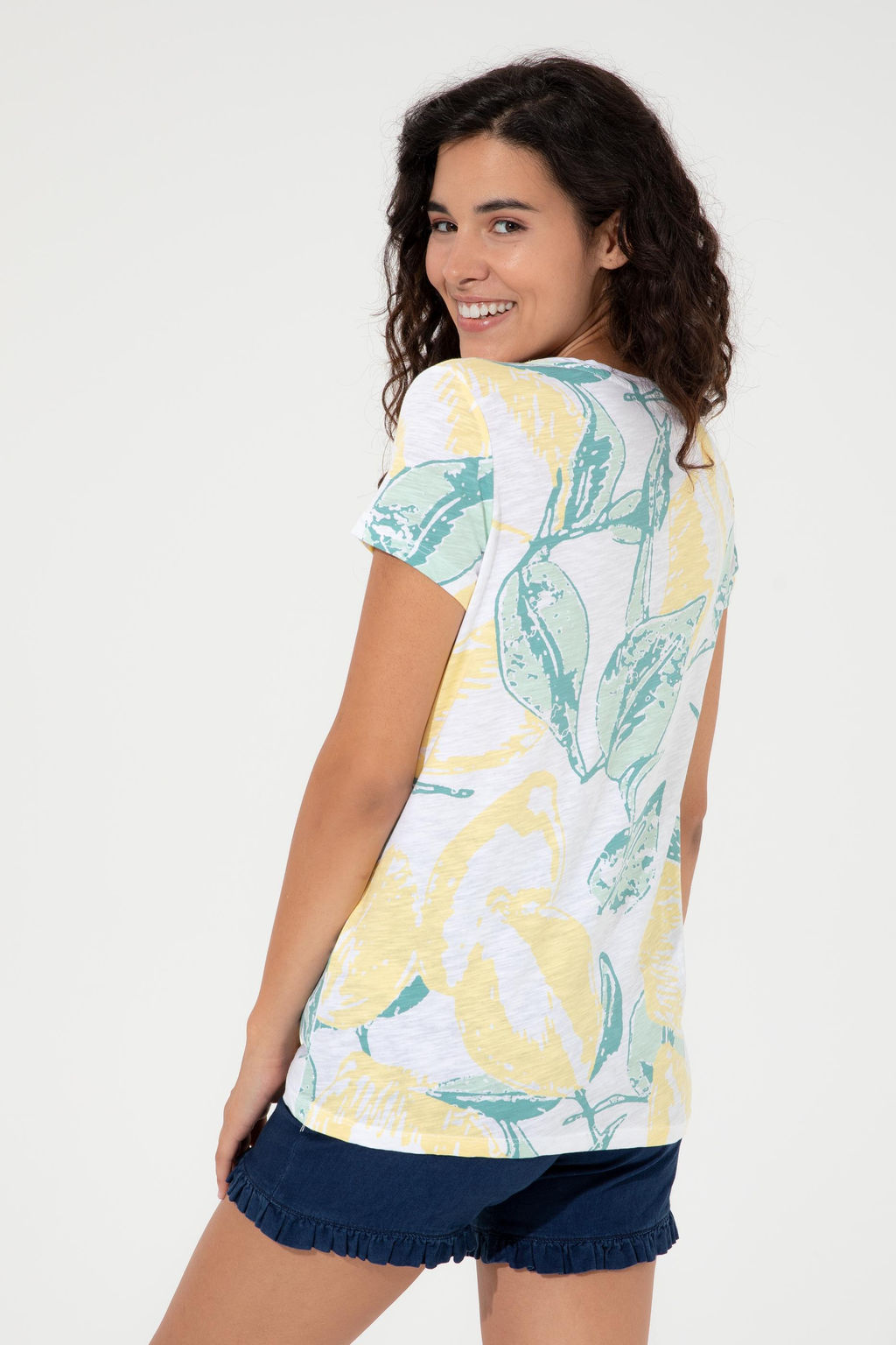 Kad_n A__k Sar_ Bisiklet Yaka Ti__rt