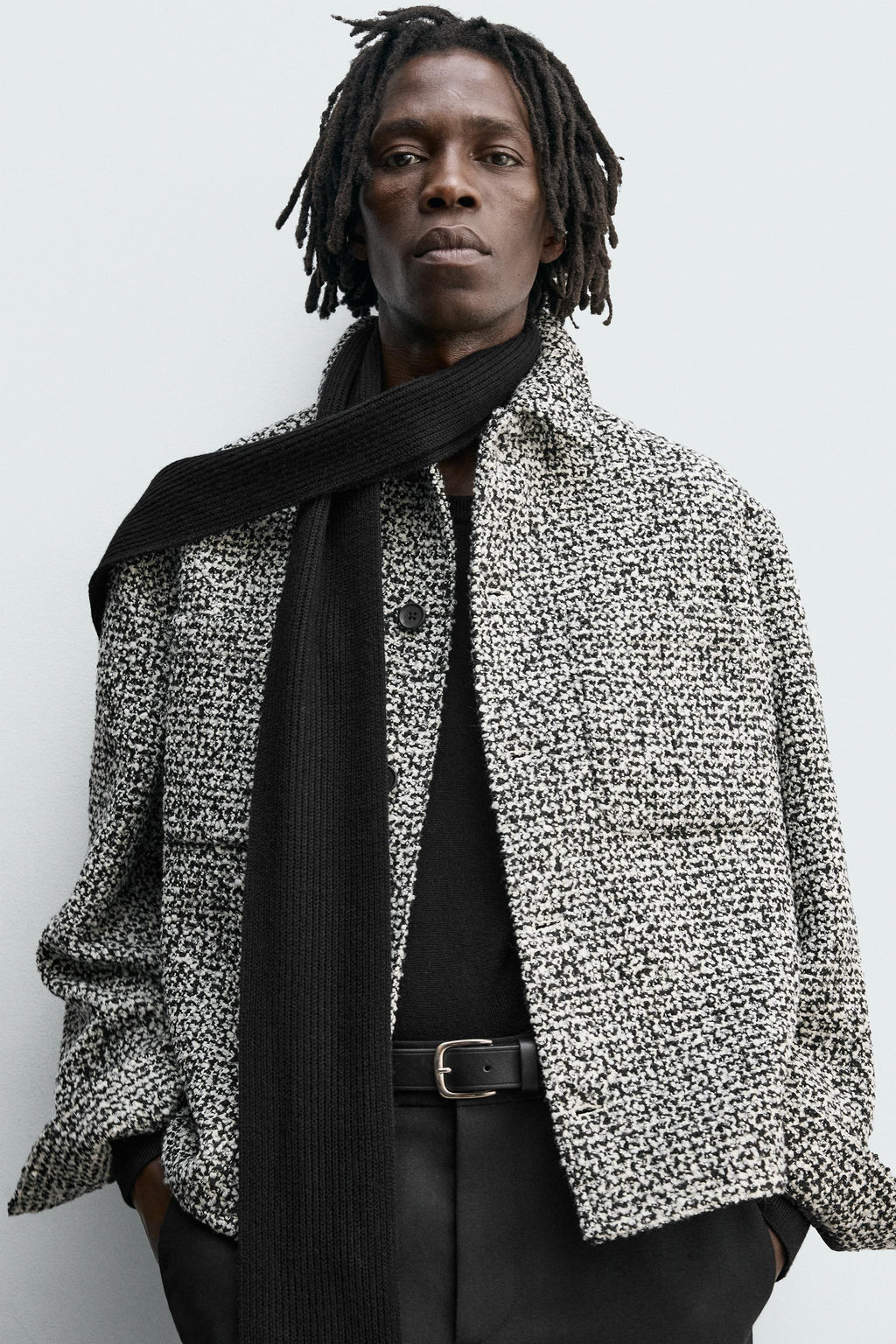 TEXTURED OVERSHIRT WITH POCKETS - Zara фото 5