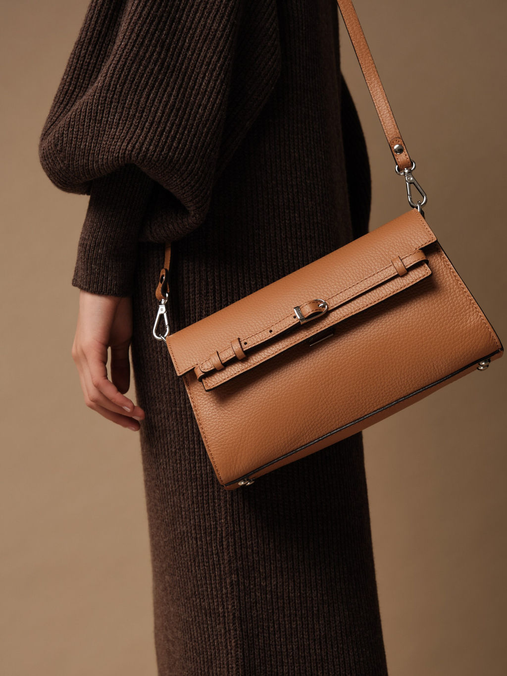 Сумка Emma DBR 31112 коричневый лист  фото 11