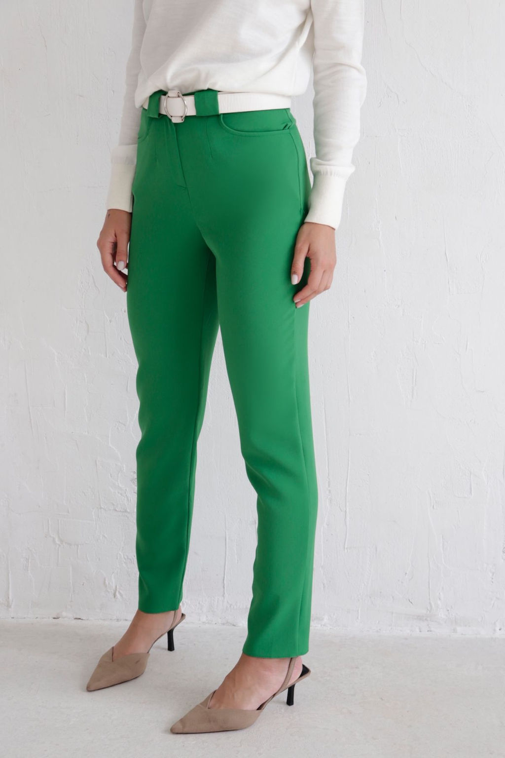 10142 Брюки-дудочки зелёные - Martichelli фото 2