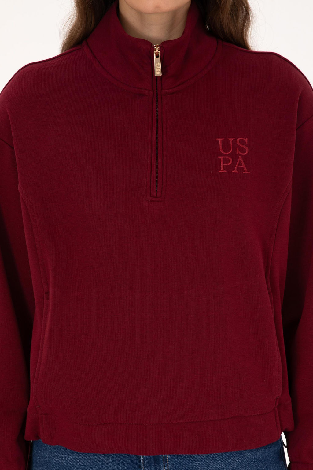 Kad_n Bordo Sweatshirt - U.s. polo assn фото 6