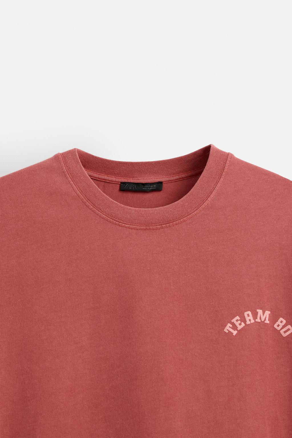 VARSITY FADED T-SHIRT - Zara фото 9