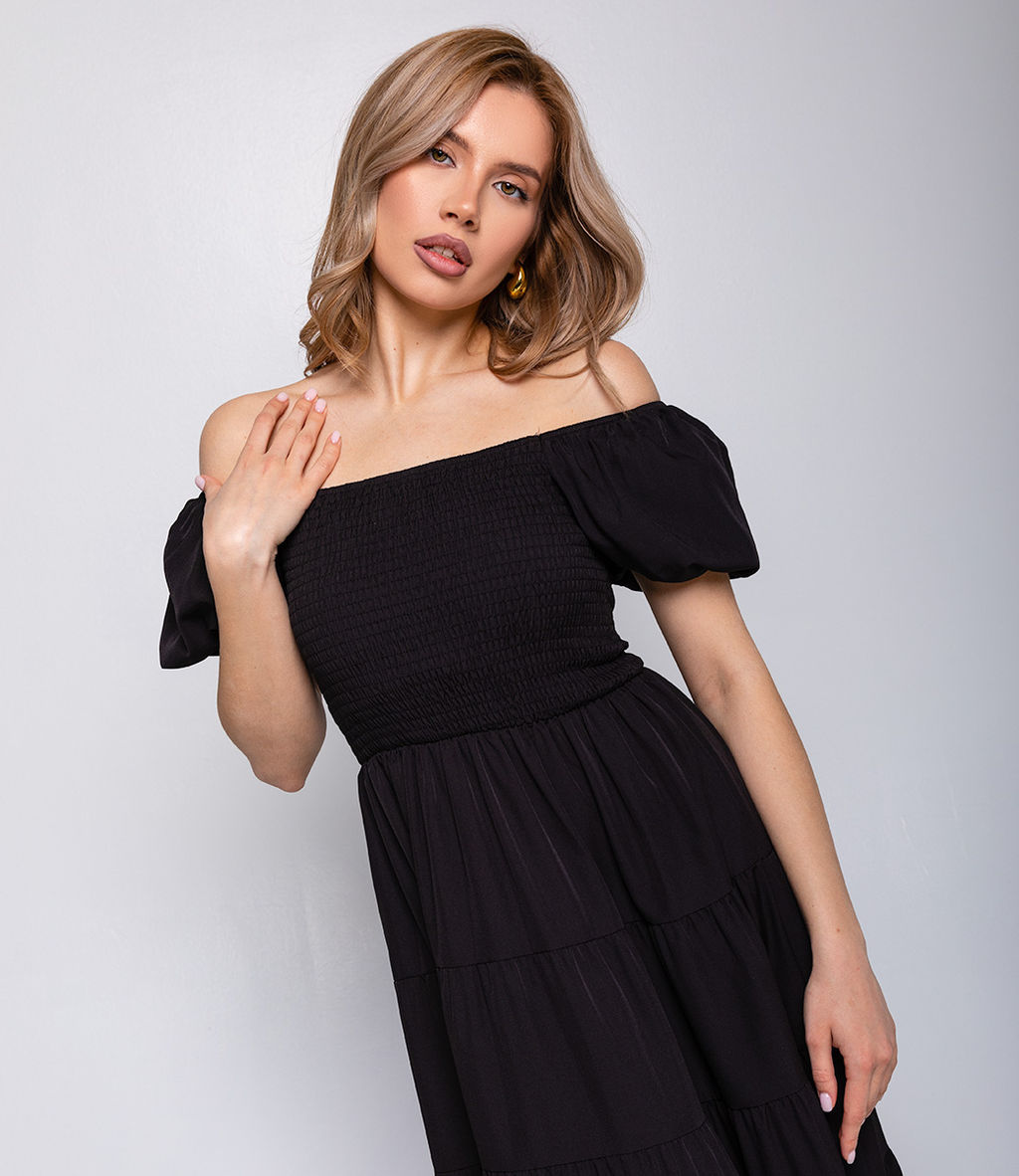 Платье #КТ63088, чёрный