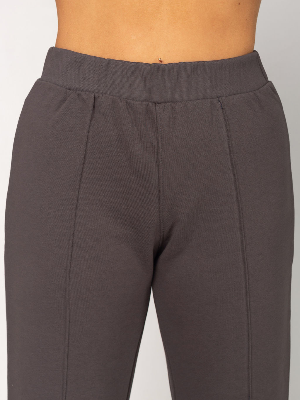 Брюки женские футер 3-х нитка петля ПАЛАЦЦО ГРАФИТ - Domtrik фото 3