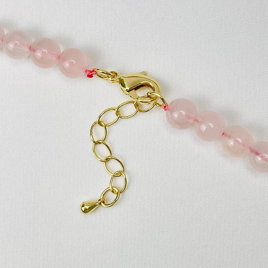 Колье из Розового кварца 45 см +