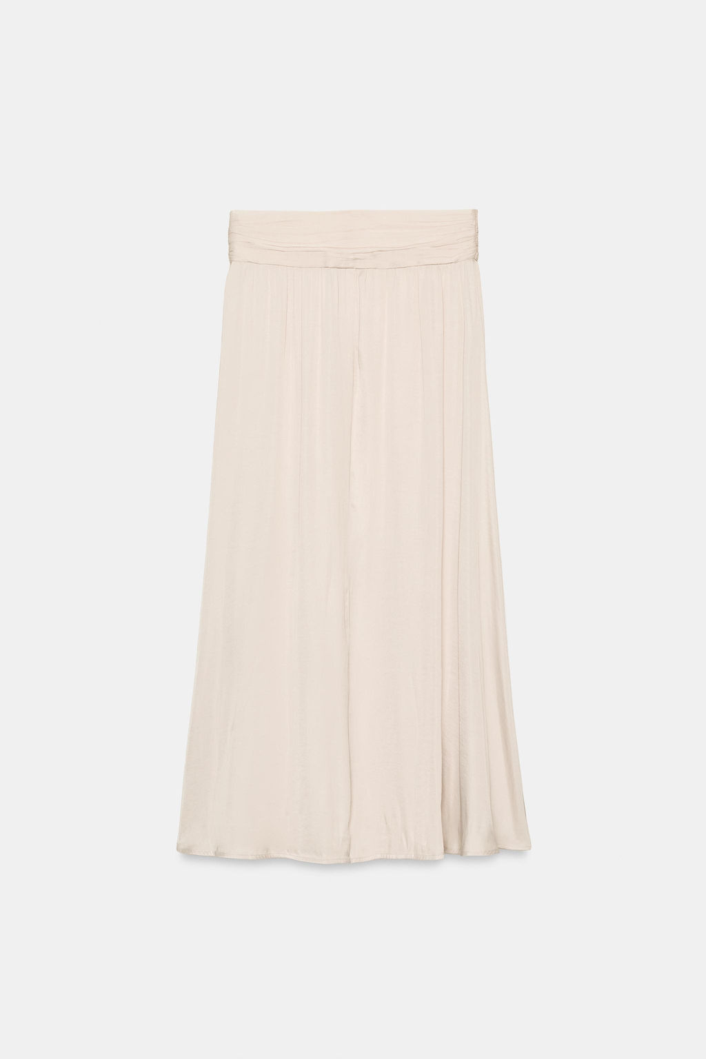 FALDA MIDI SATINADA / Beige - Zara фото 7