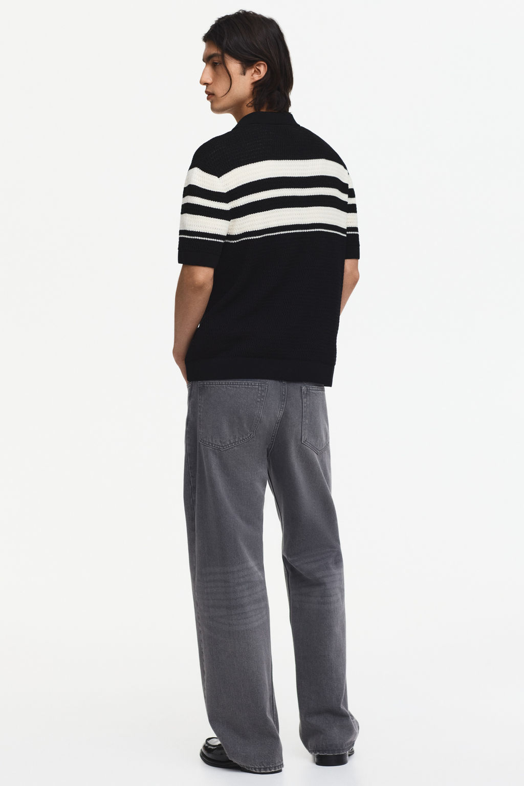 Polo en punto pointelle Regular Fit - H&m фото 8