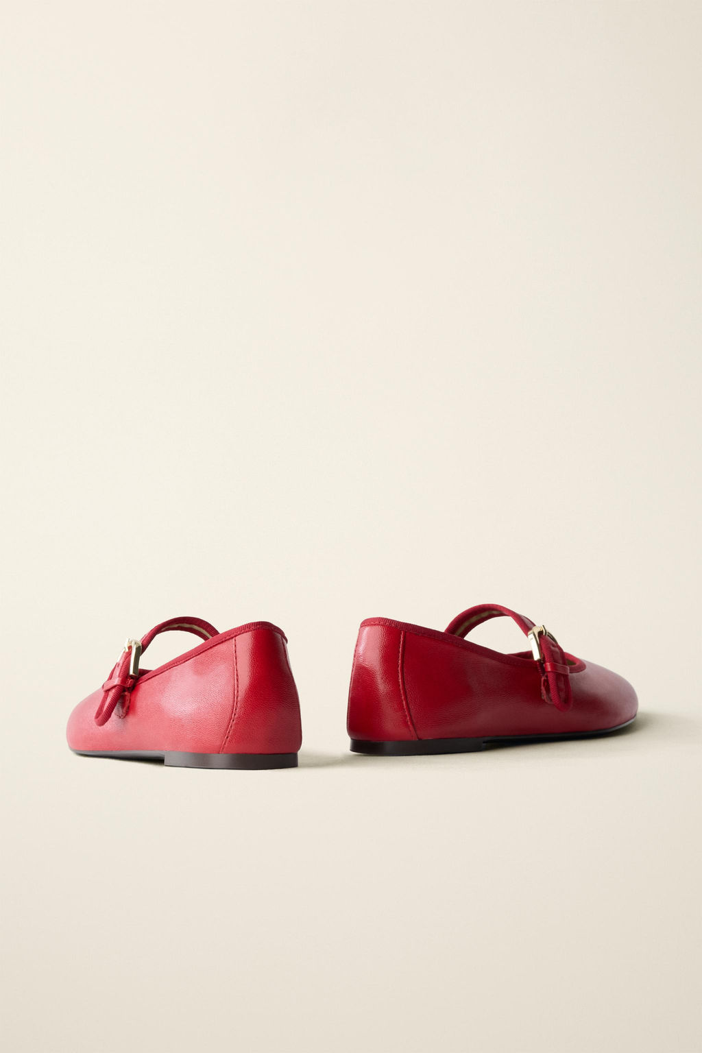 BAILARINA PIEL CREATED BY CARAMEL LONDON X ZARA / Rojo  фото 8