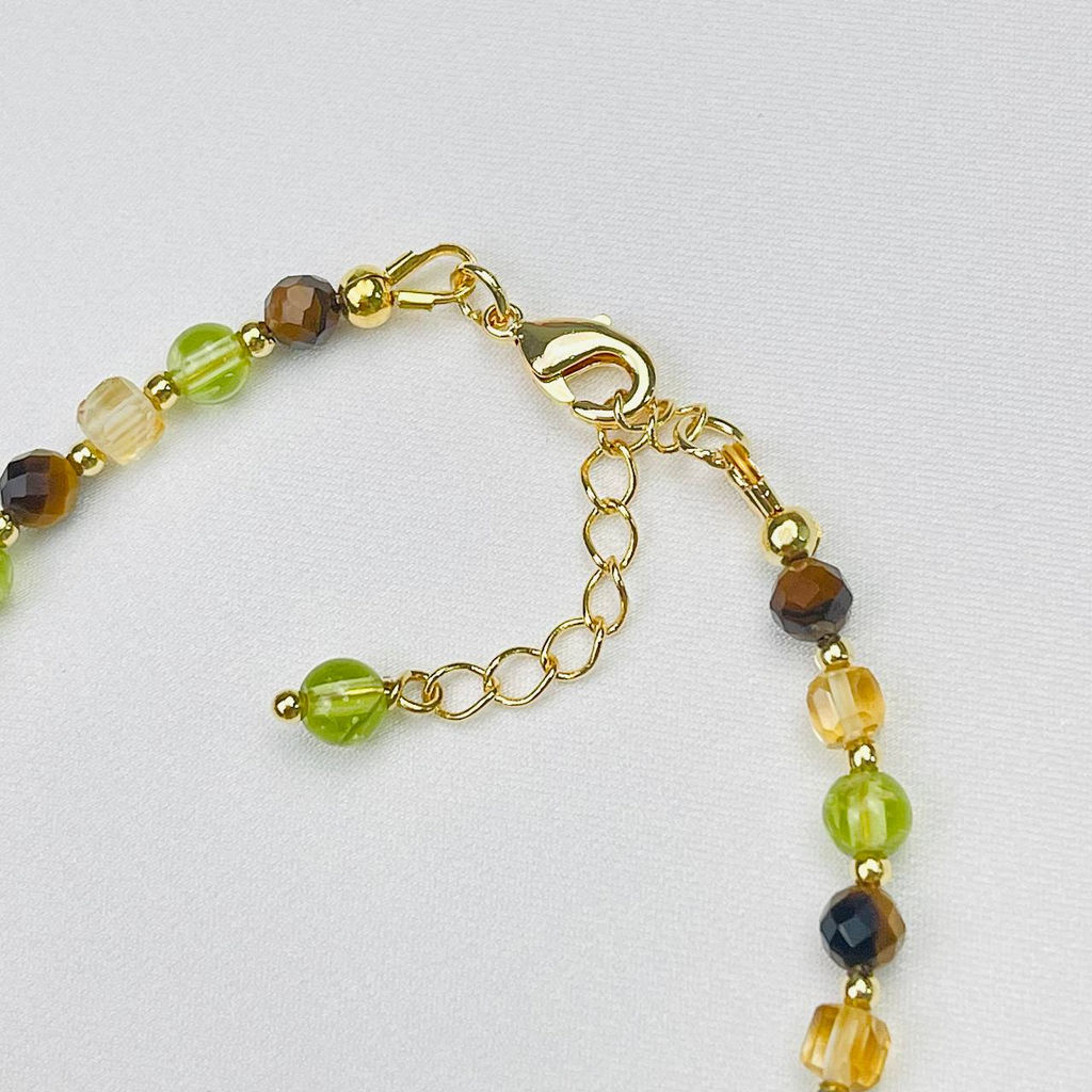 Браслет для Стрельца из Цитрина,Тигрового глаза и Хризолита - Радуга самоцветов фото 4