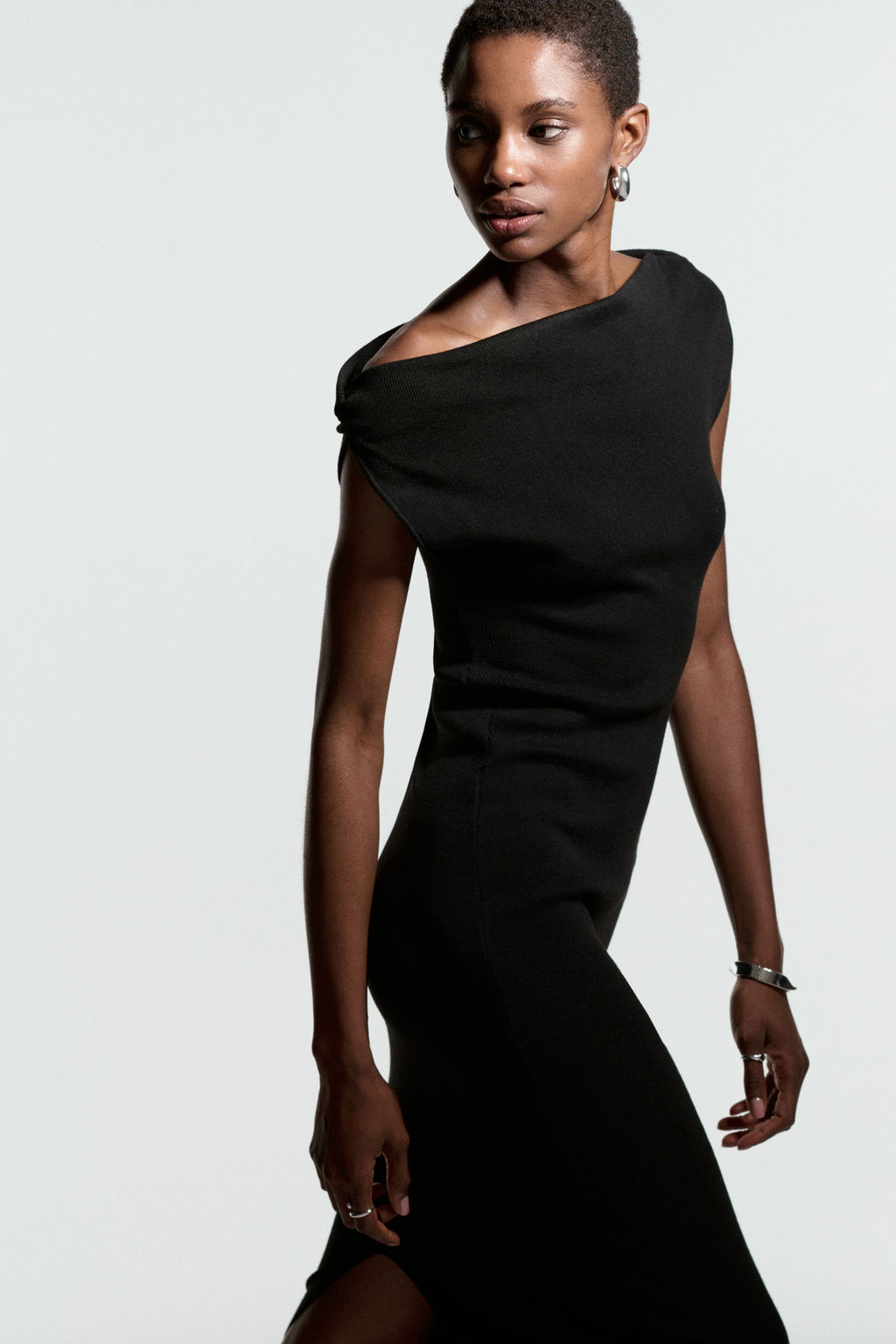 Vestido off-the-shoulder - H&m фото 4