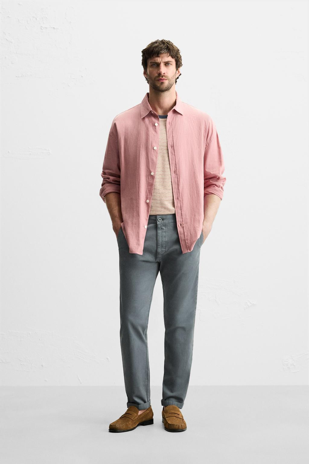 SKINNY FIT CHINO TROUSERS - Zara фото 46