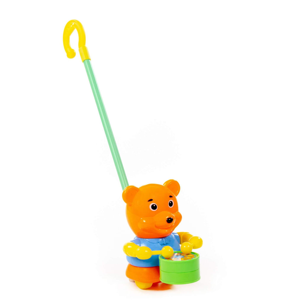 Каталка Медвежонок с ручкой - Полесье фото 3