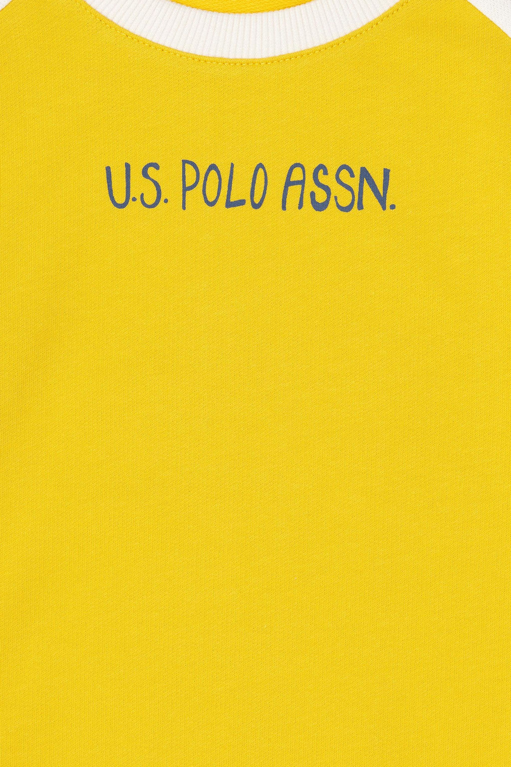 Свитшот U.S. Polo Assn для мальчика хлопок желтый фото 3