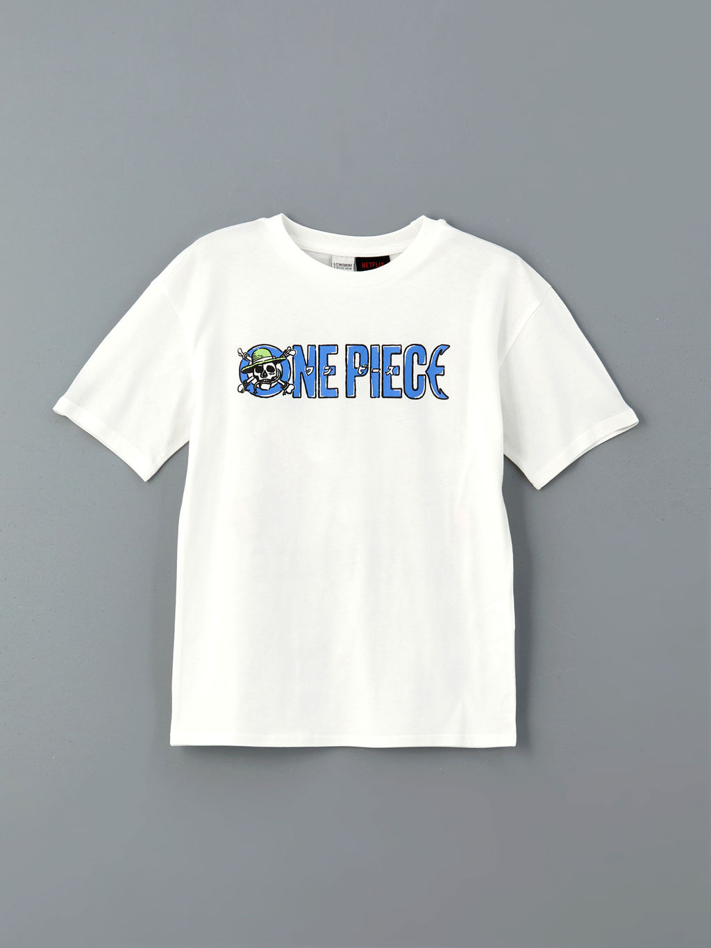 Bisiklet Yaka One Piece Bask?l? Erkek ?ocuk Ti??rt