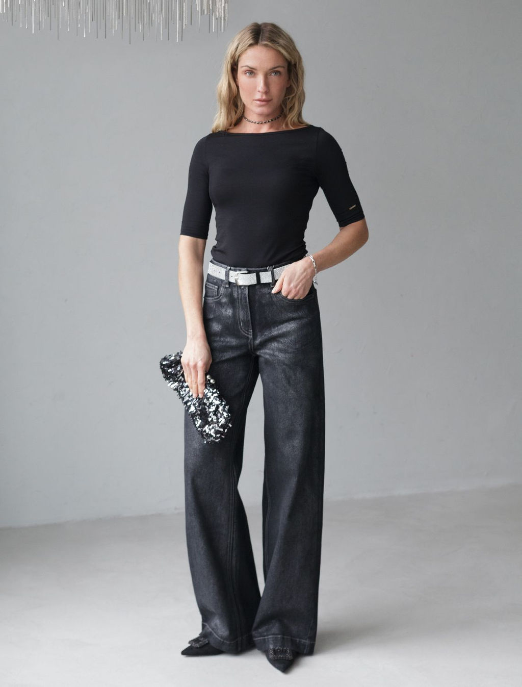 Джемпер из премиального хлопка с эластаном