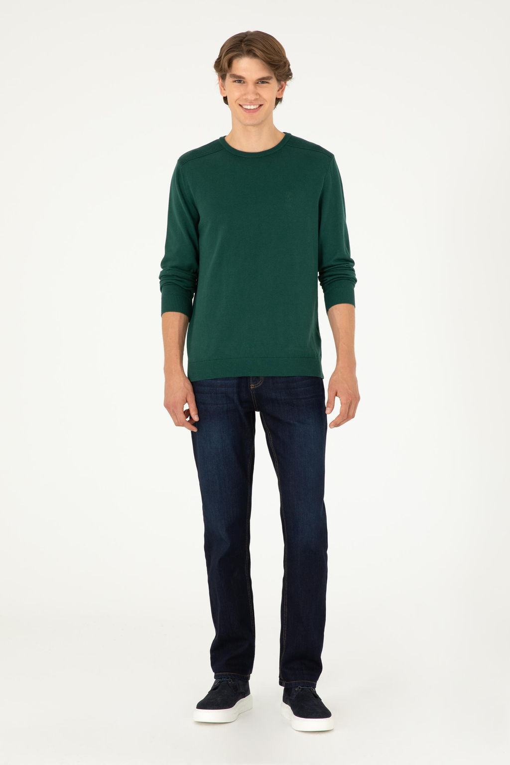 Мужской зеленый базовый свитер Неожиданная скидка в корзине - U.s. polo assn фото 4