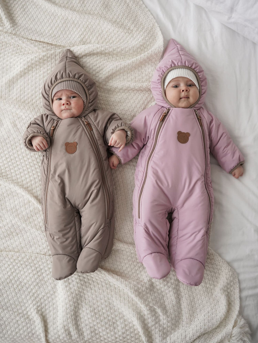 Комбинезон демисезонный с закрытой ножкой Латте 0+ - Bungly фото 4