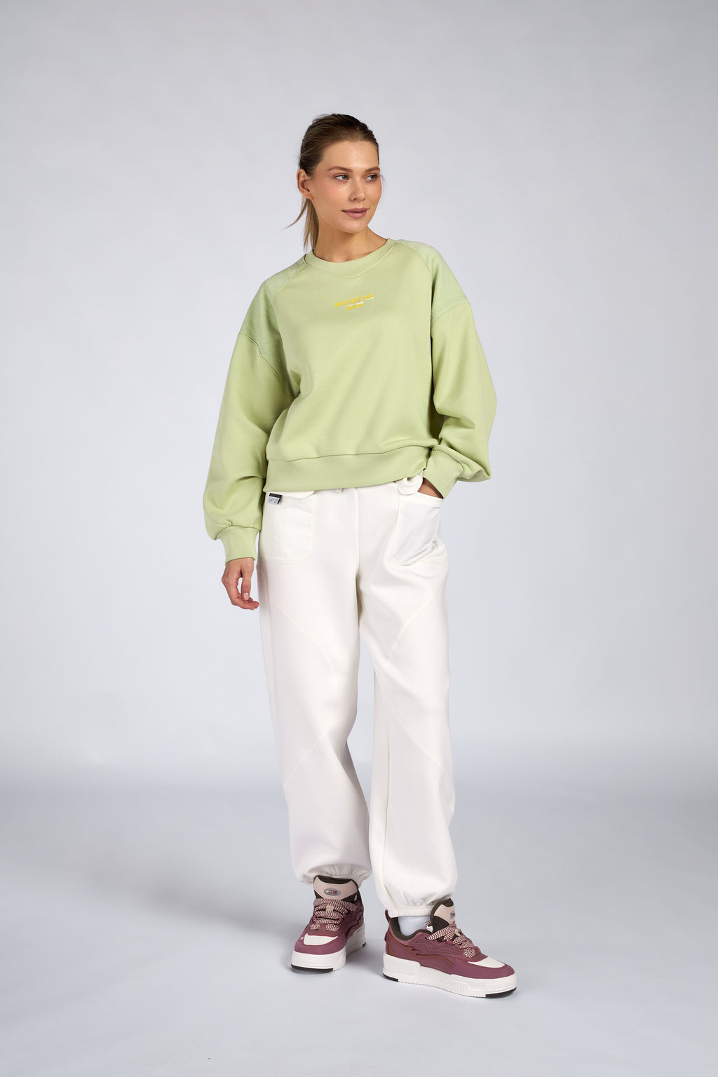 Брюки трикотажные Белый - Anta фото 2