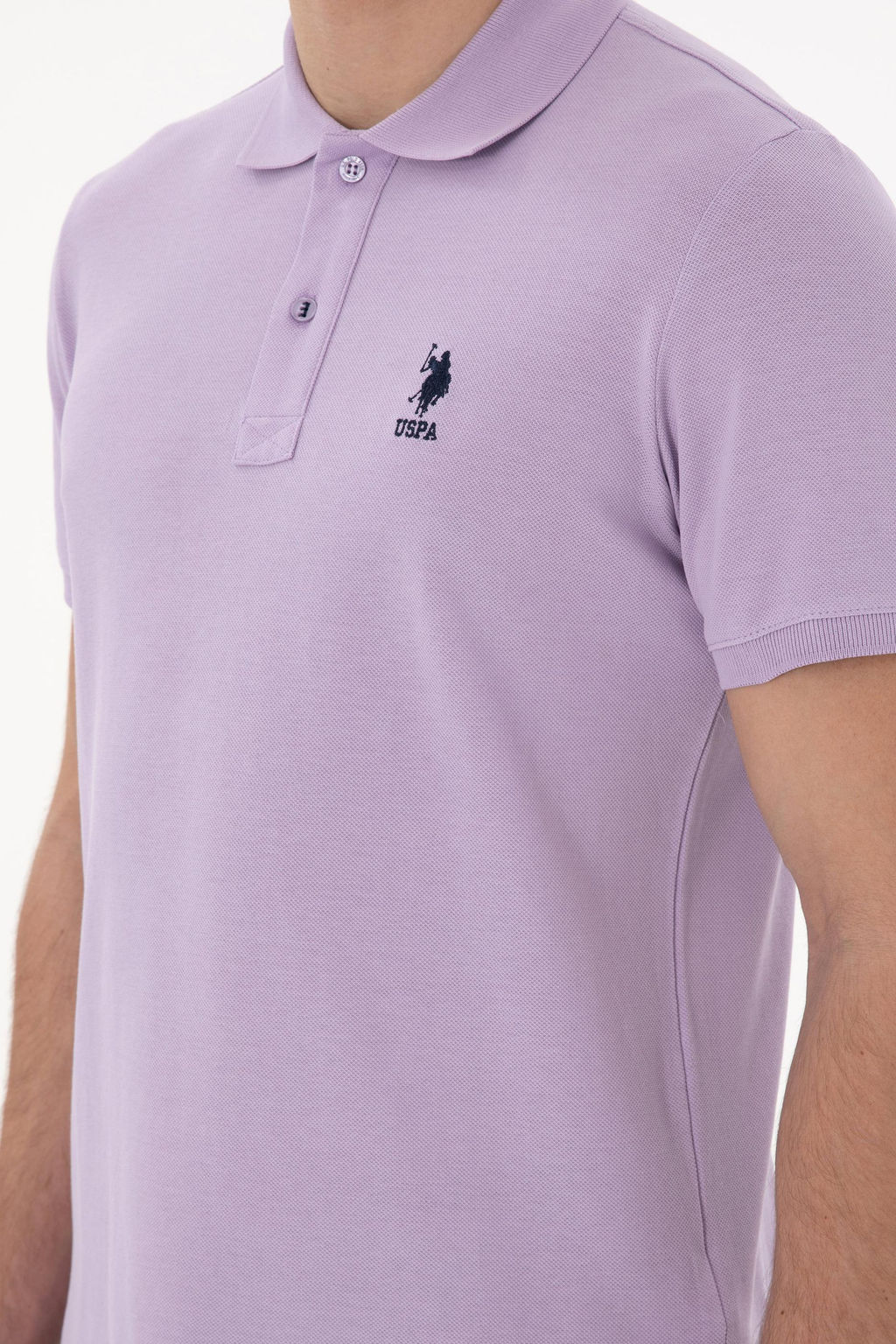Erkek Slim Fit Polo Yaka Lila Basic Ti__rt Sepette S_rpriz _ndirim - U.s. polo assn фото 7