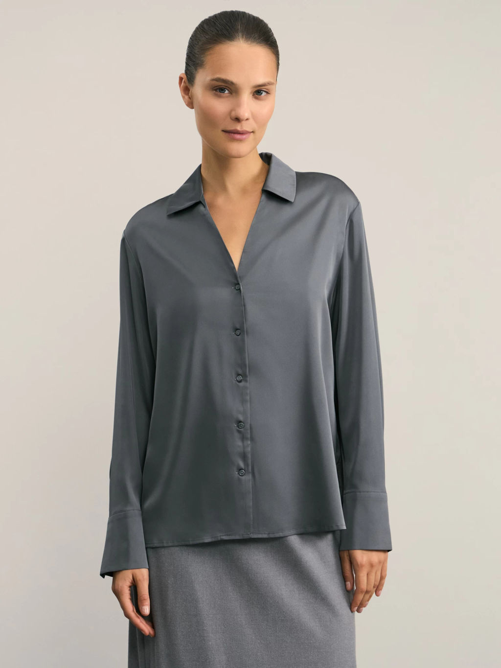 Атласная блузка / Zarina  фото 3