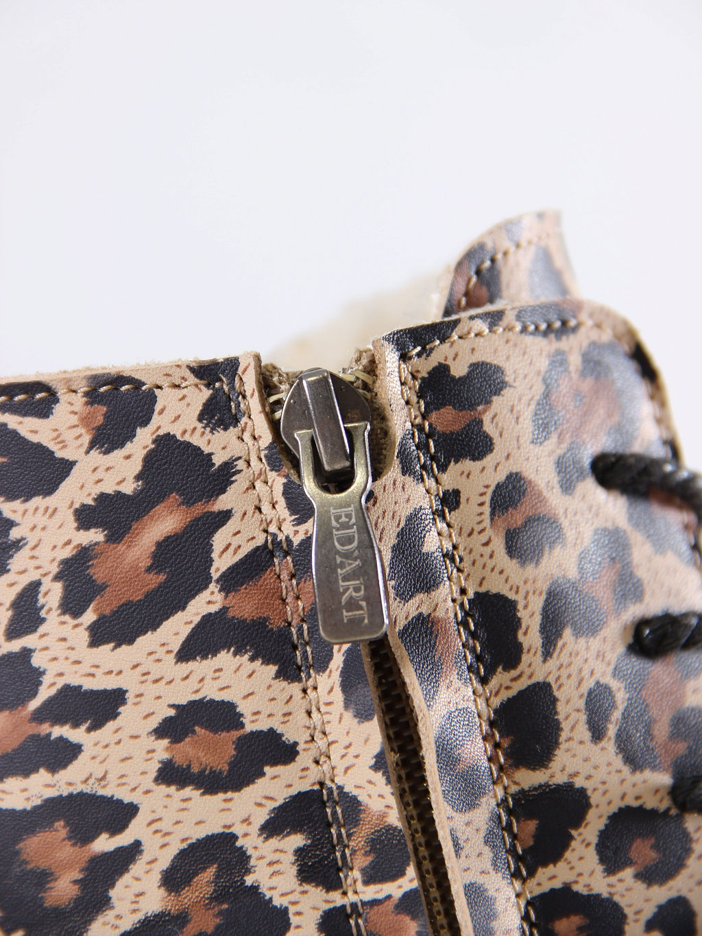 Босоногие ботинки 351.NATAbl.Бежевый леопард/Байка