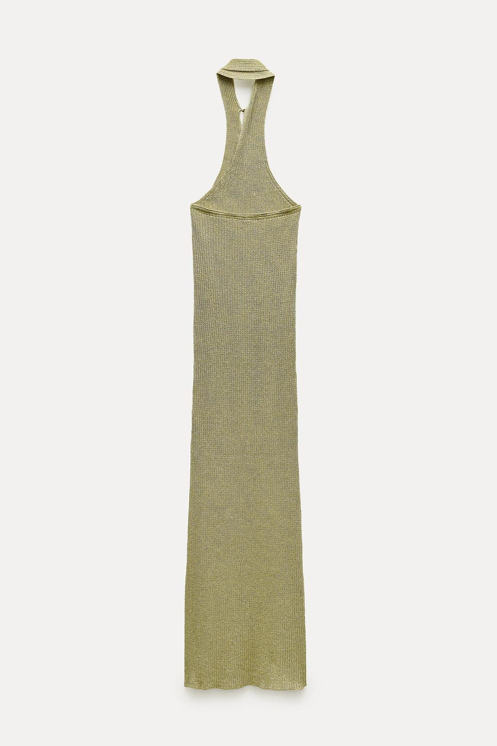 METALLIC THREAD KNIT DRESS - Zara фото 6