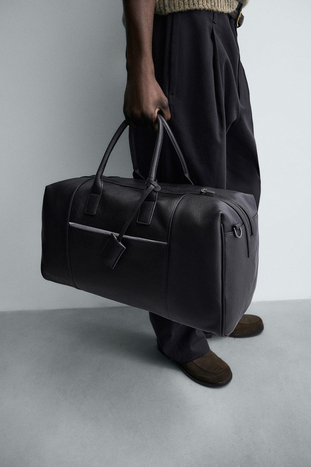 LEATHER TRAVEL BAG - Zara фото 2