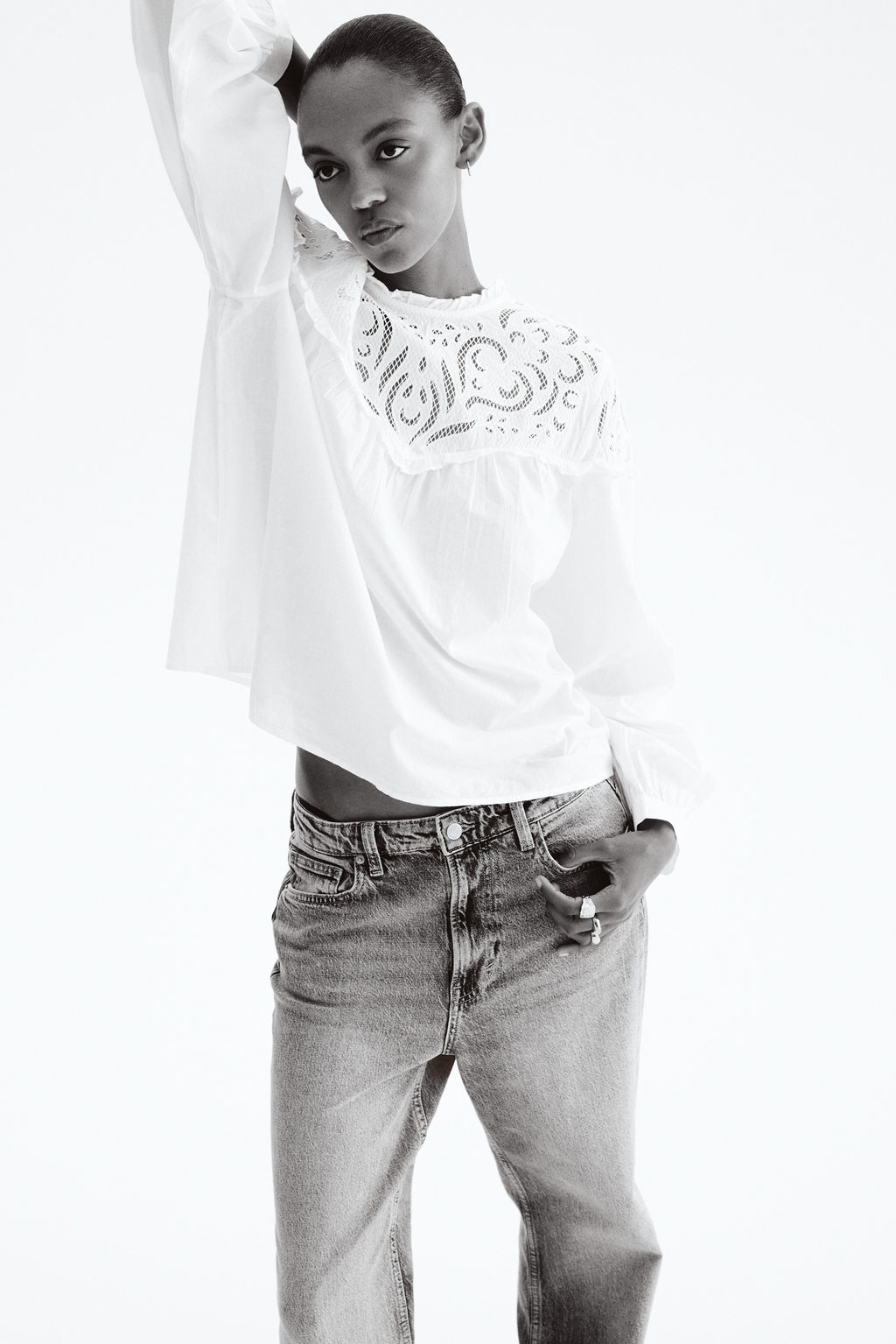 Blusa con bordado ingl?s - H&m фото 2