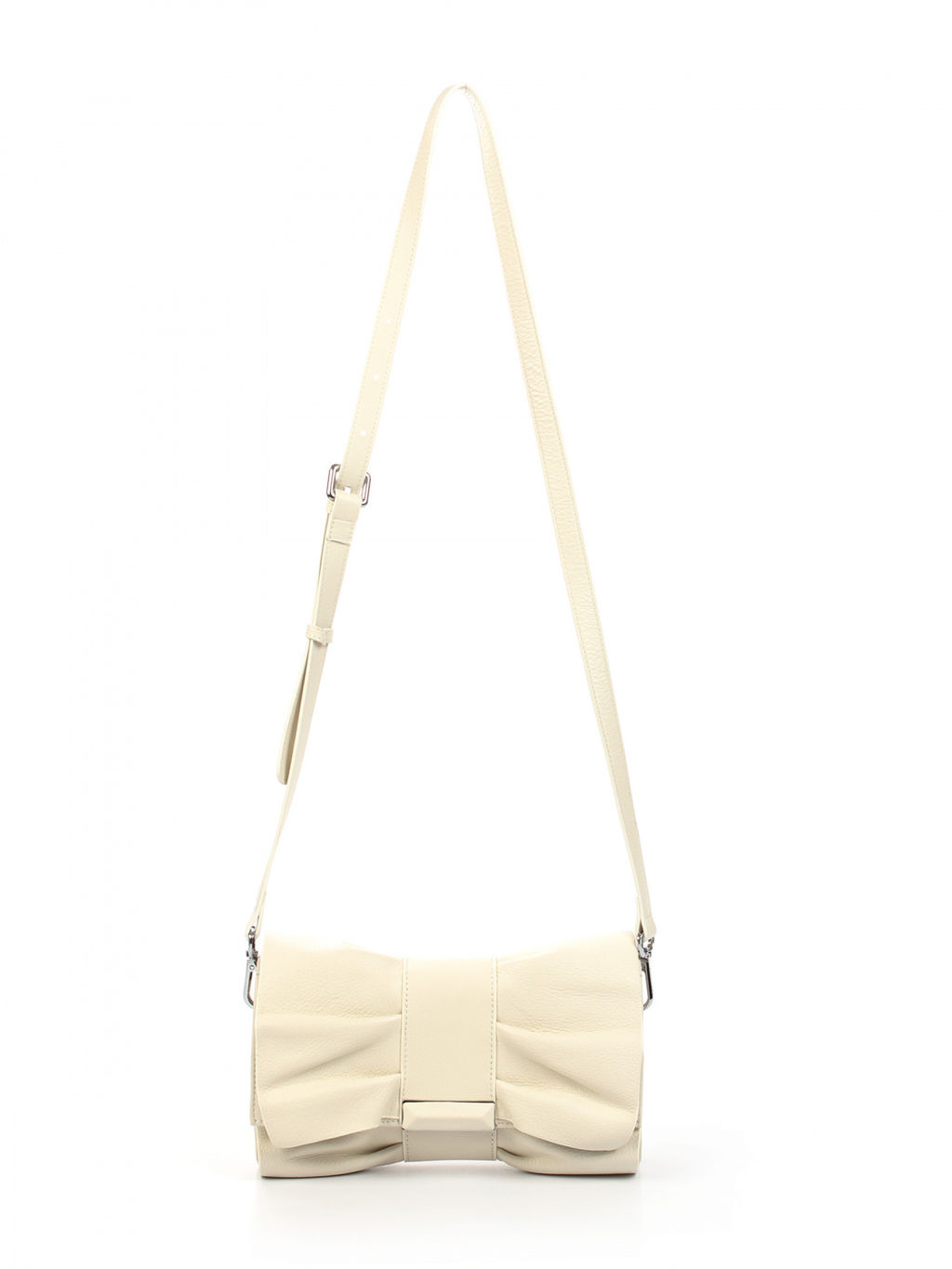 LACCOMA сумка АУ4725-П-молочный натуральная кожа хлопок