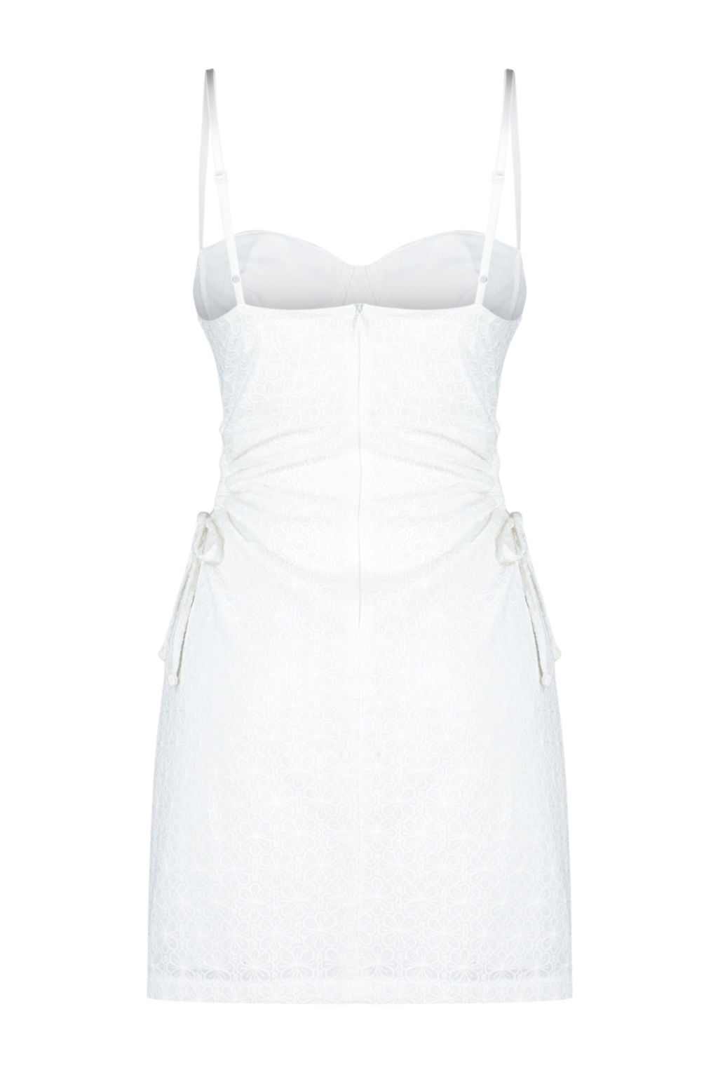 Limited Edition Beyaz Brode Dokuma K?sa Elbise TPRSS24EL00141 - Trendyolmilla фото 7