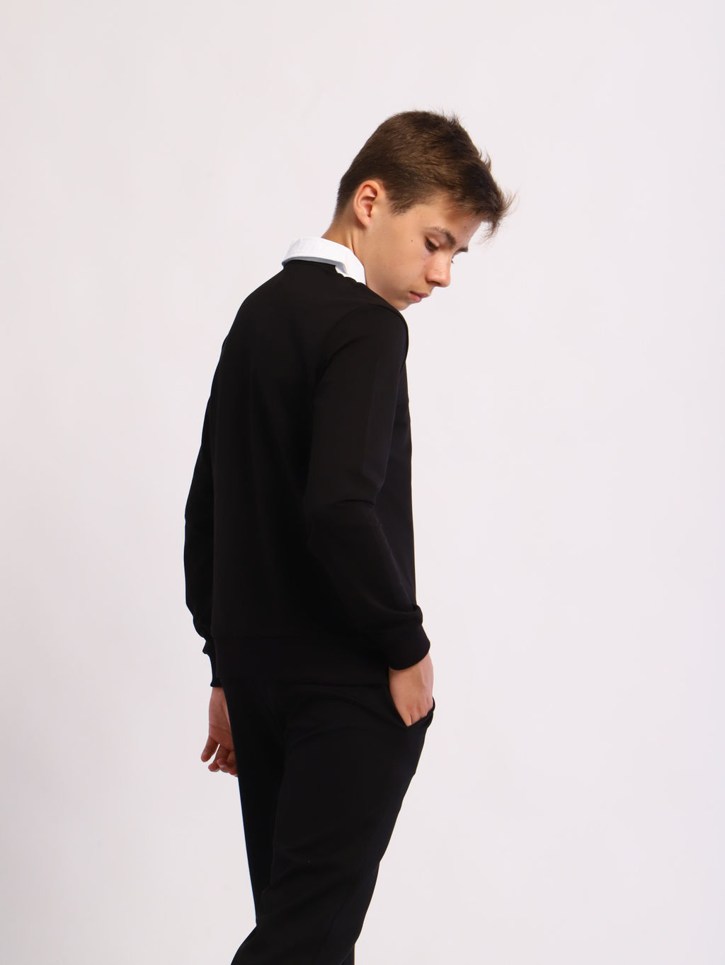 Джемпер-обманка "Альберт-1" черный