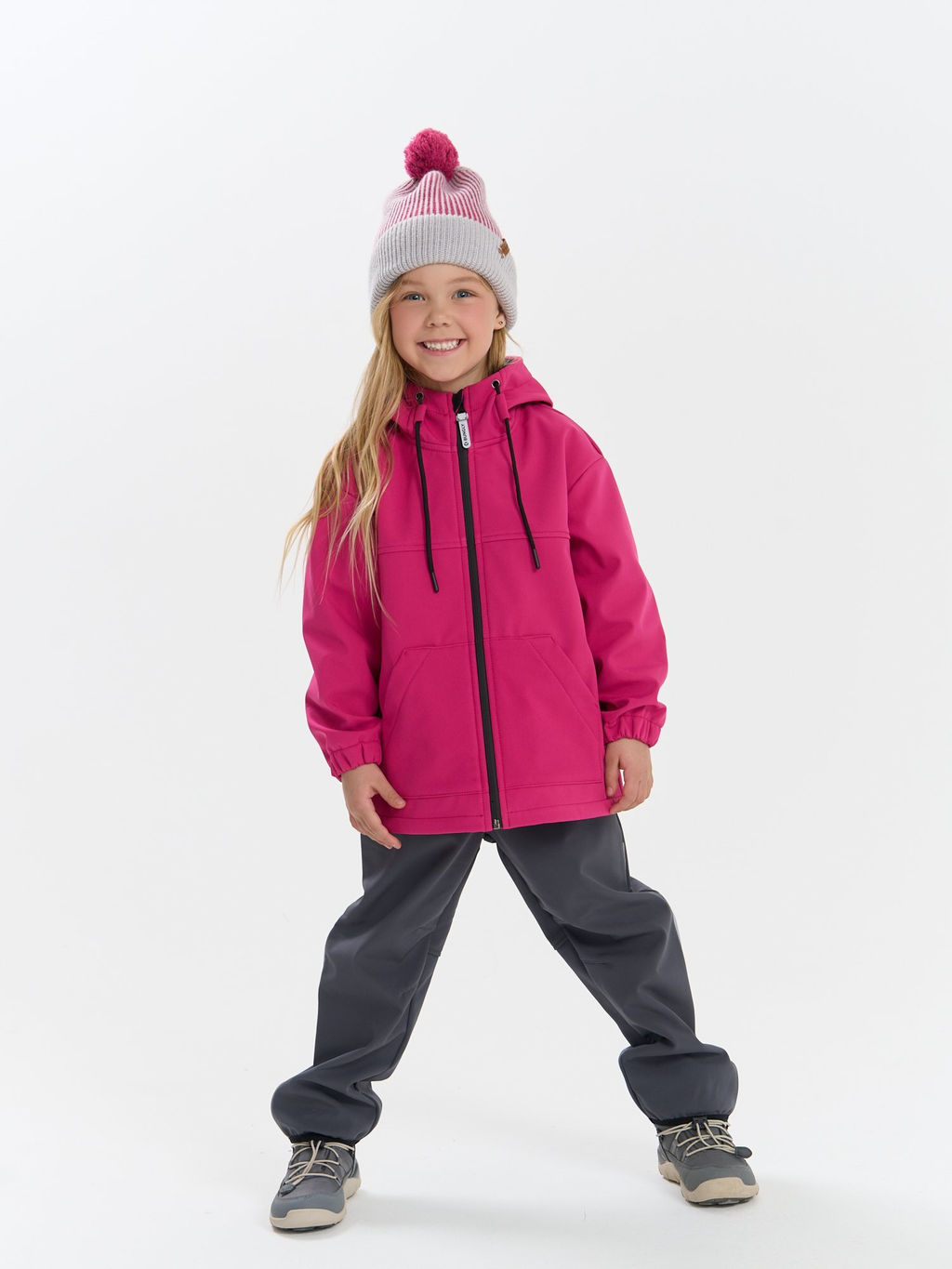 Куртка Softshell демисезонная Фуксия - Bungly фото 6