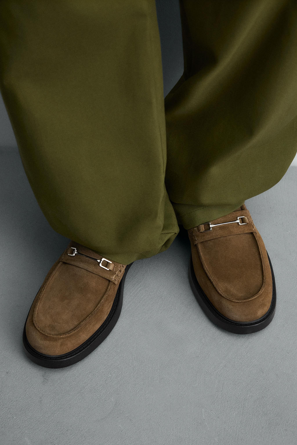 LEATHER BUCKLE LOAFERS - Zara фото 7