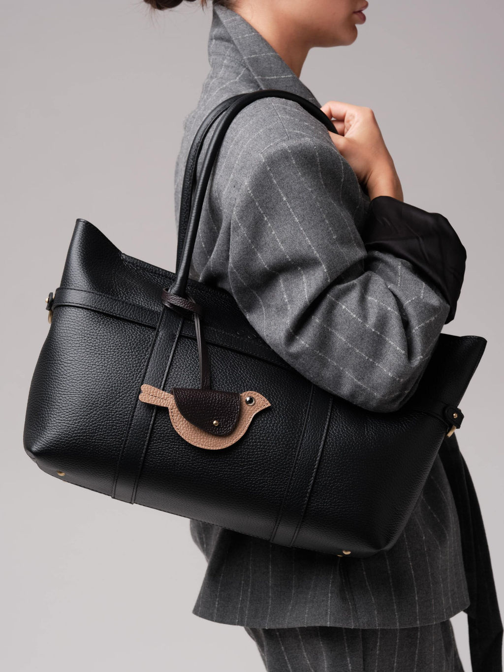 Кожаная сумка Birdy DBR 31229 черный  фото 7