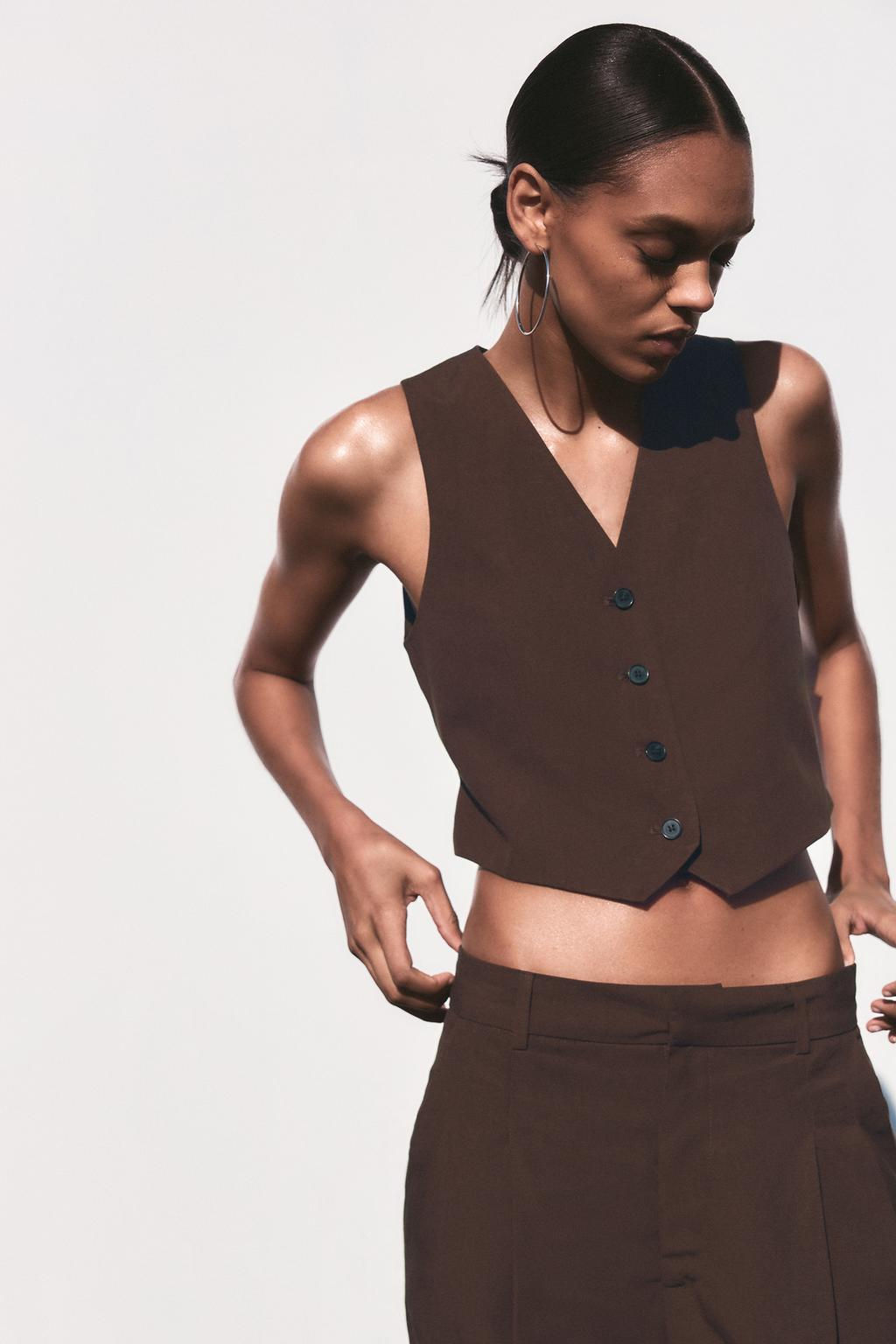 CUT-OUT BACK WAISTCOAT - Zara фото 2