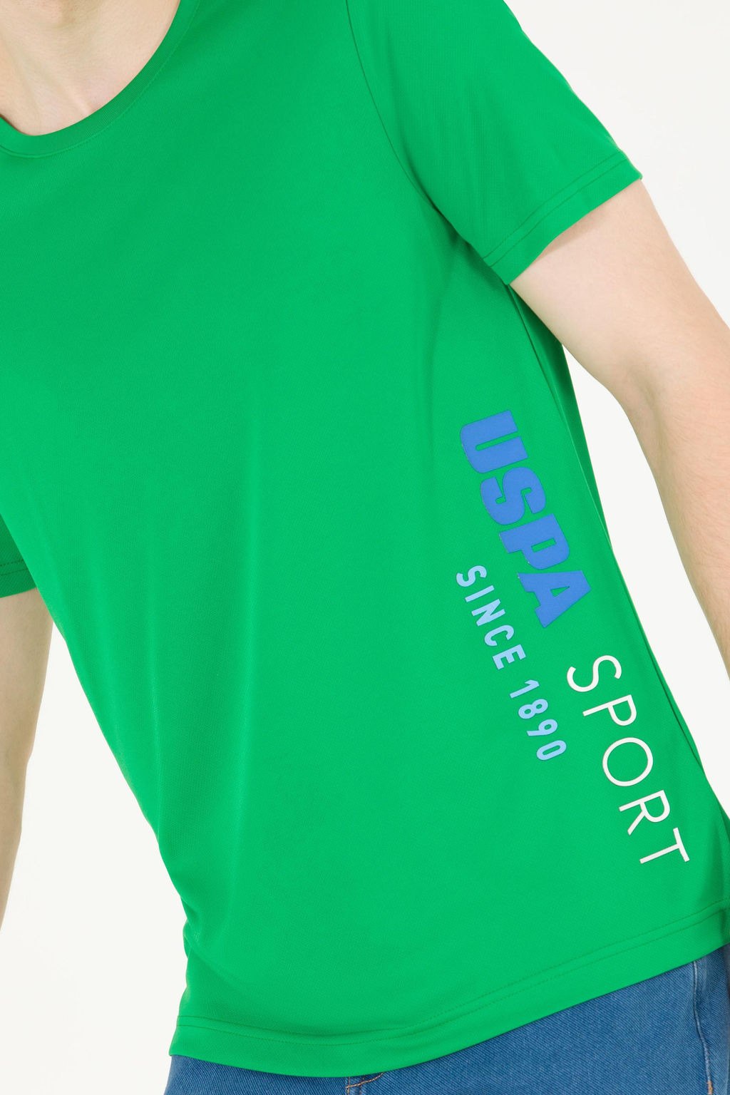 Мужская футболка с круглым вырезом Apple Green - U.s. polo assn фото 6