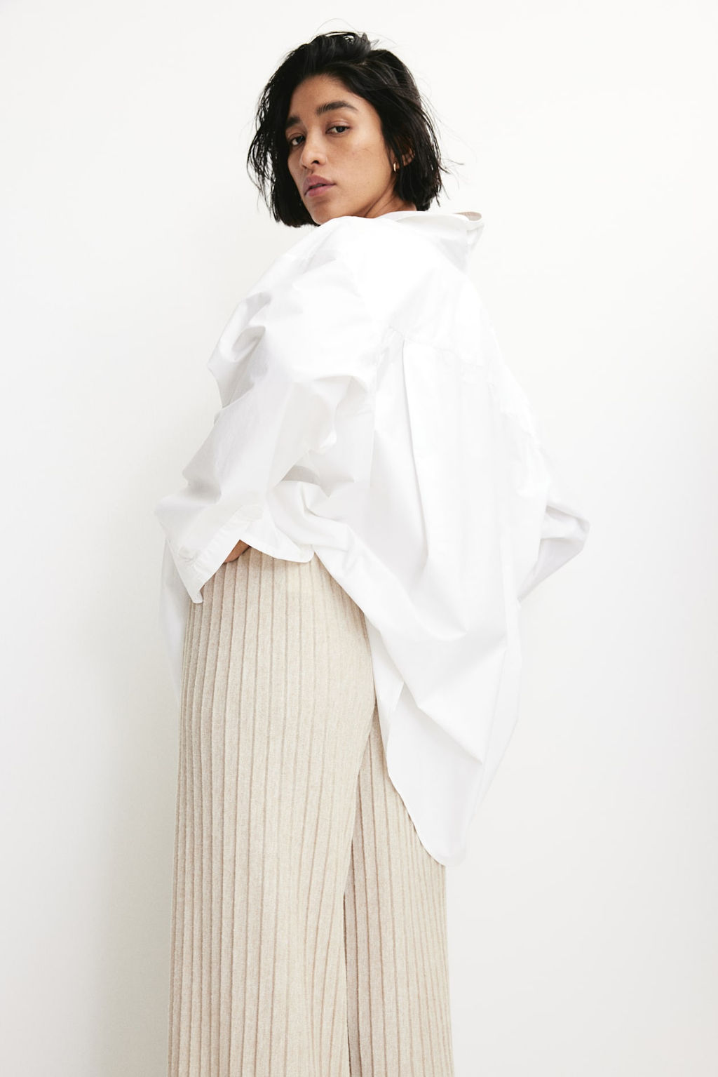 Pantalon en punto trenzado - H&m фото 4