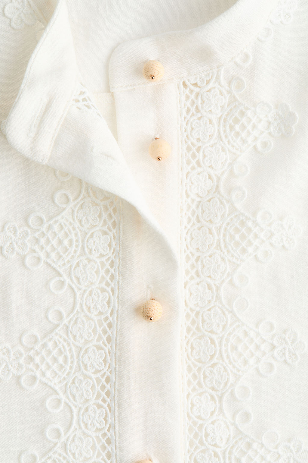 Blusa con detalles de encaje - H&m фото 4