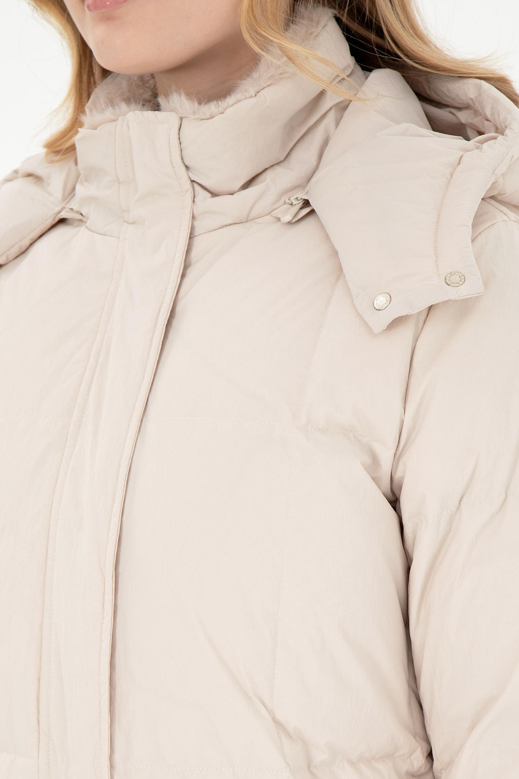 Женское кремовое пальто Неожиданная скидка в корзине - U.s. polo assn фото 7