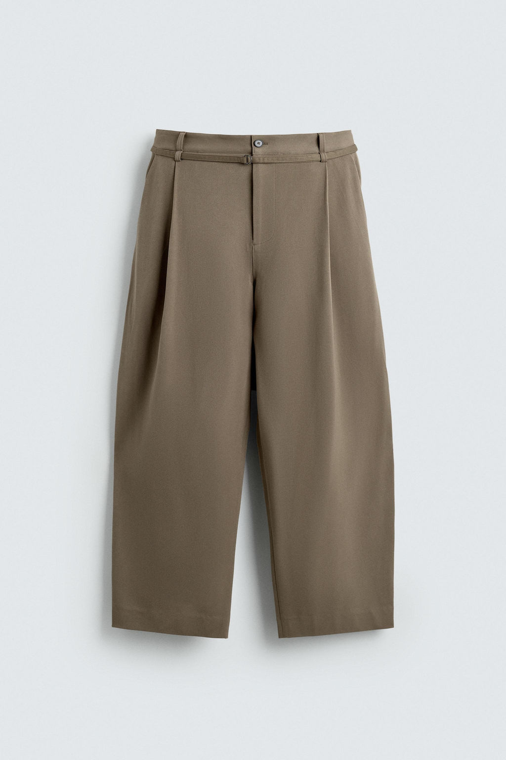 BALLOON FIT TROUSERS WITH PLEATS AND BELT - Zara фото 19